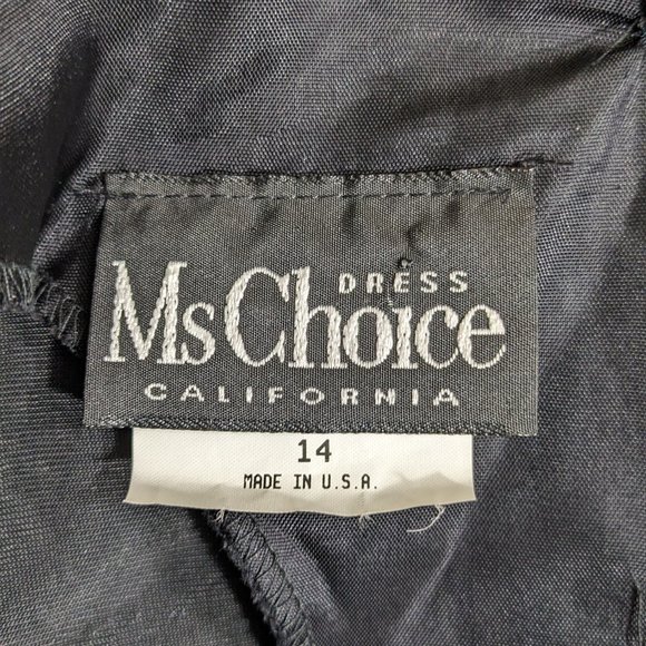 Ms Choice California Black Crushed Velvet Geometric Jacket Dress - 14 - Picture 16 of 16